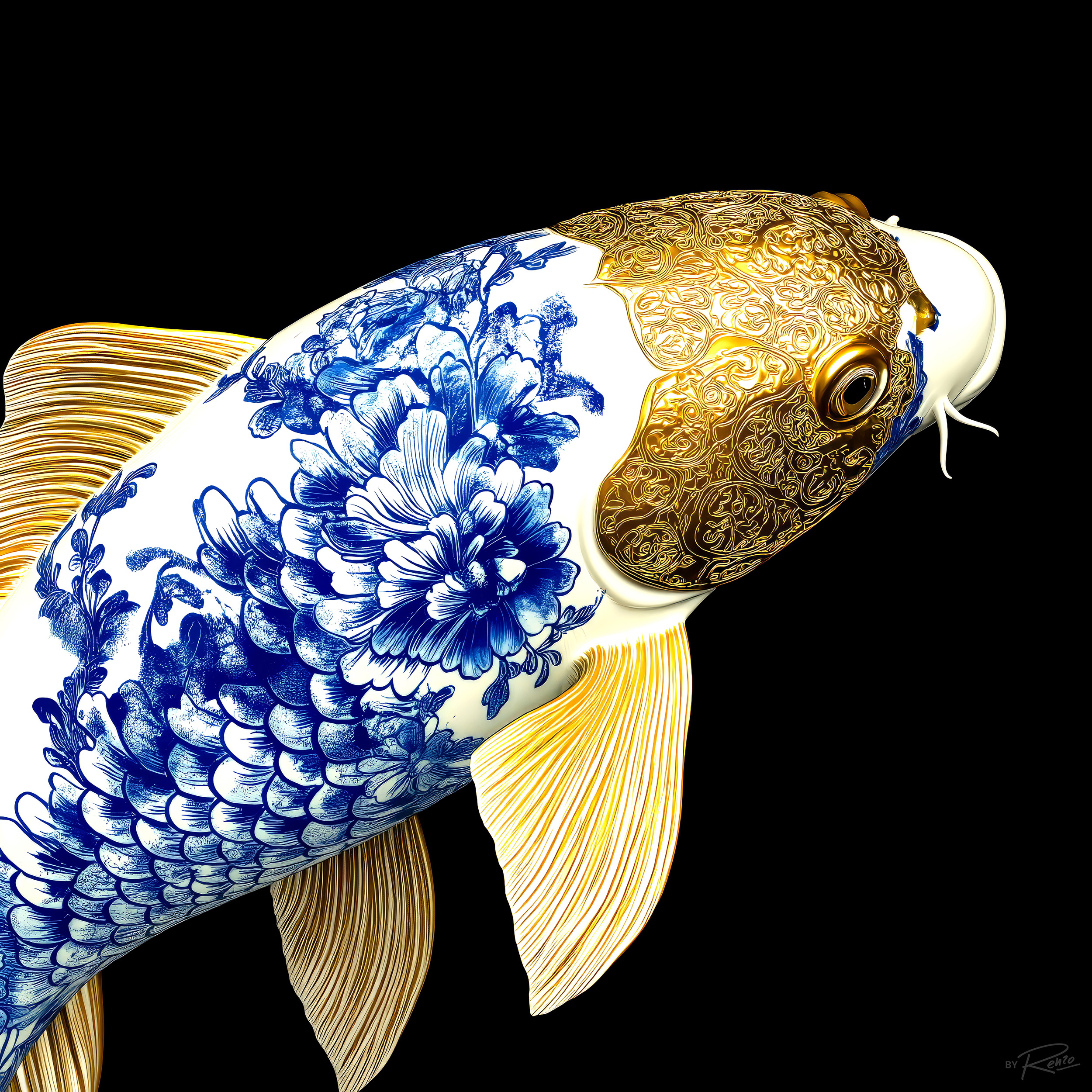 Delftware Koi