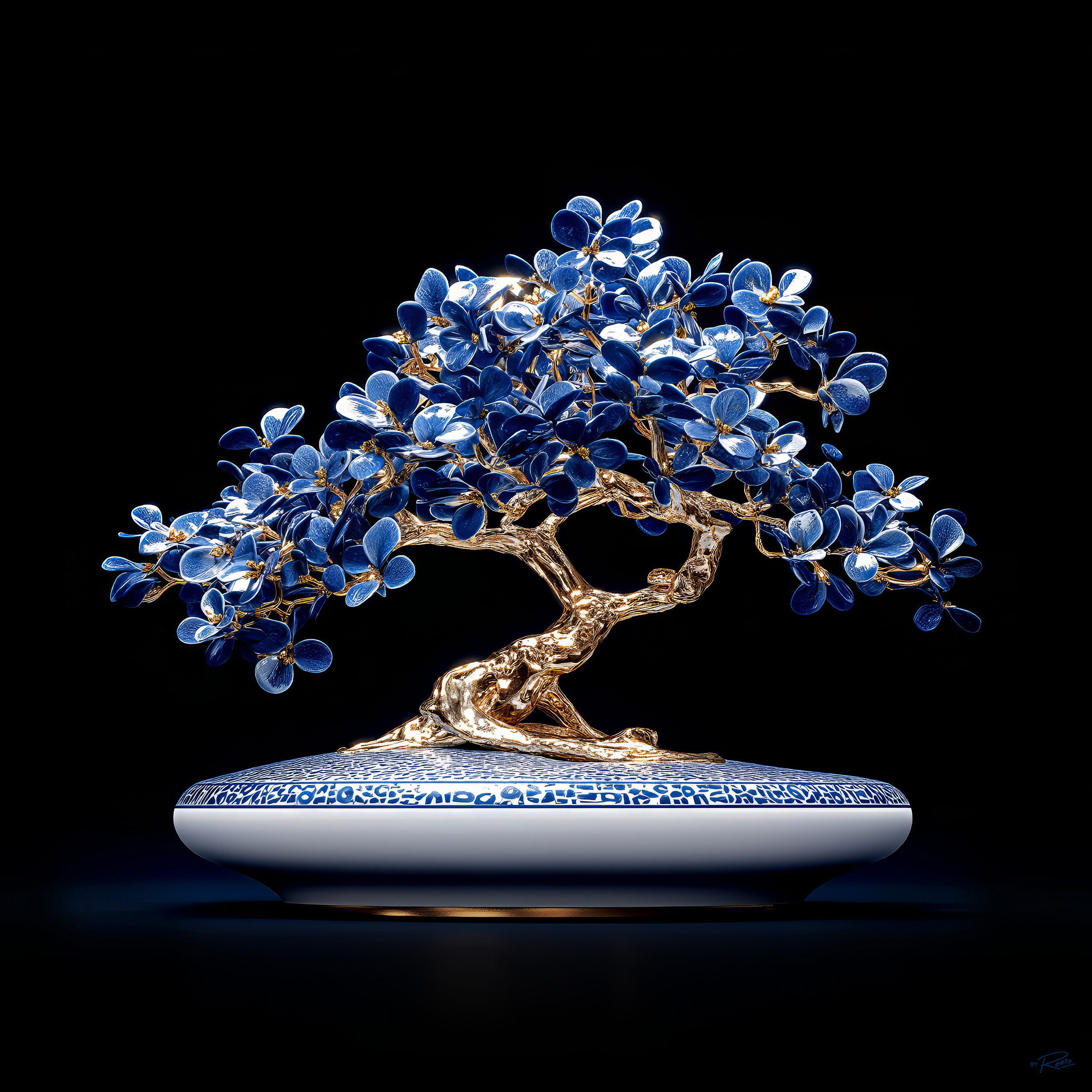 Delftware bonsai
