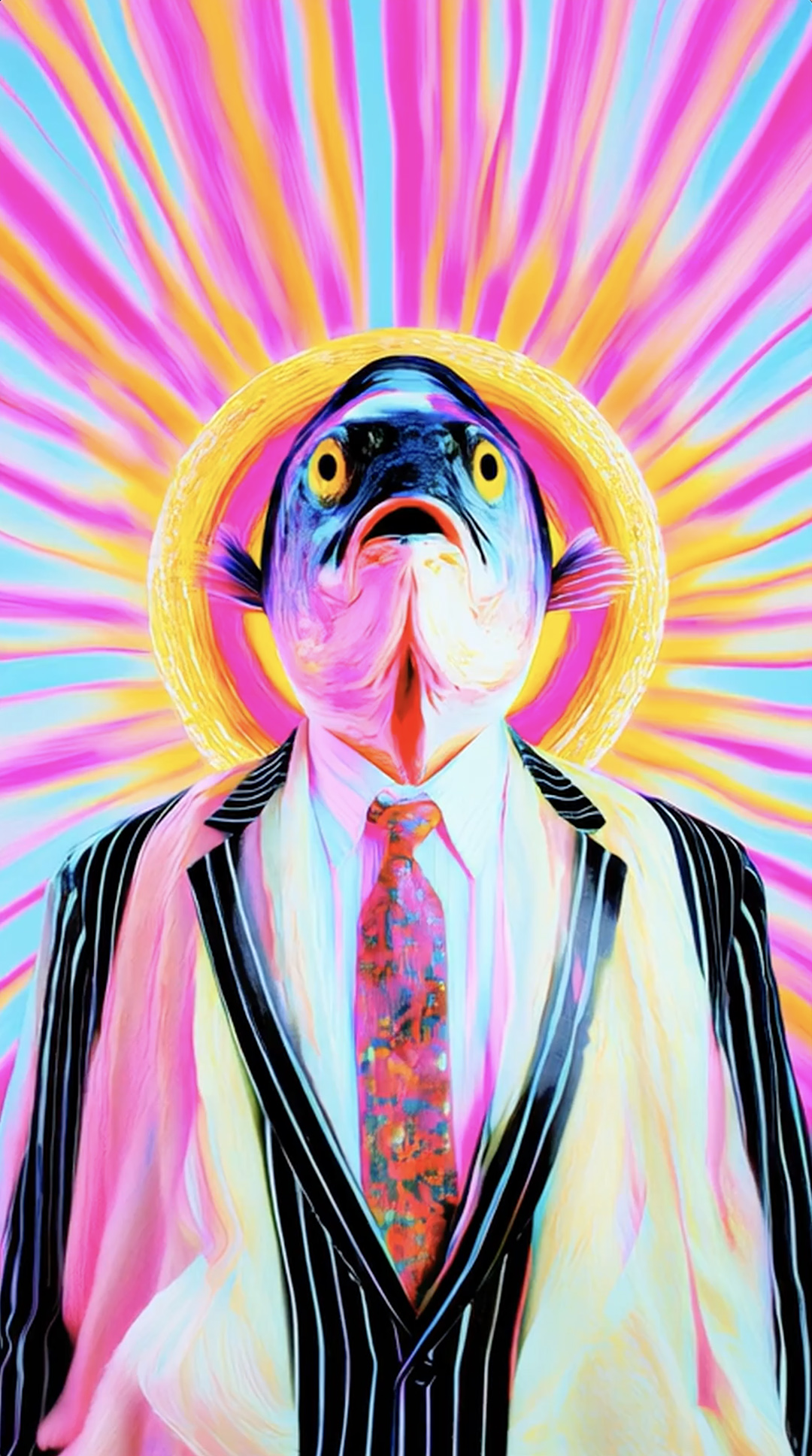 Fishhead business man