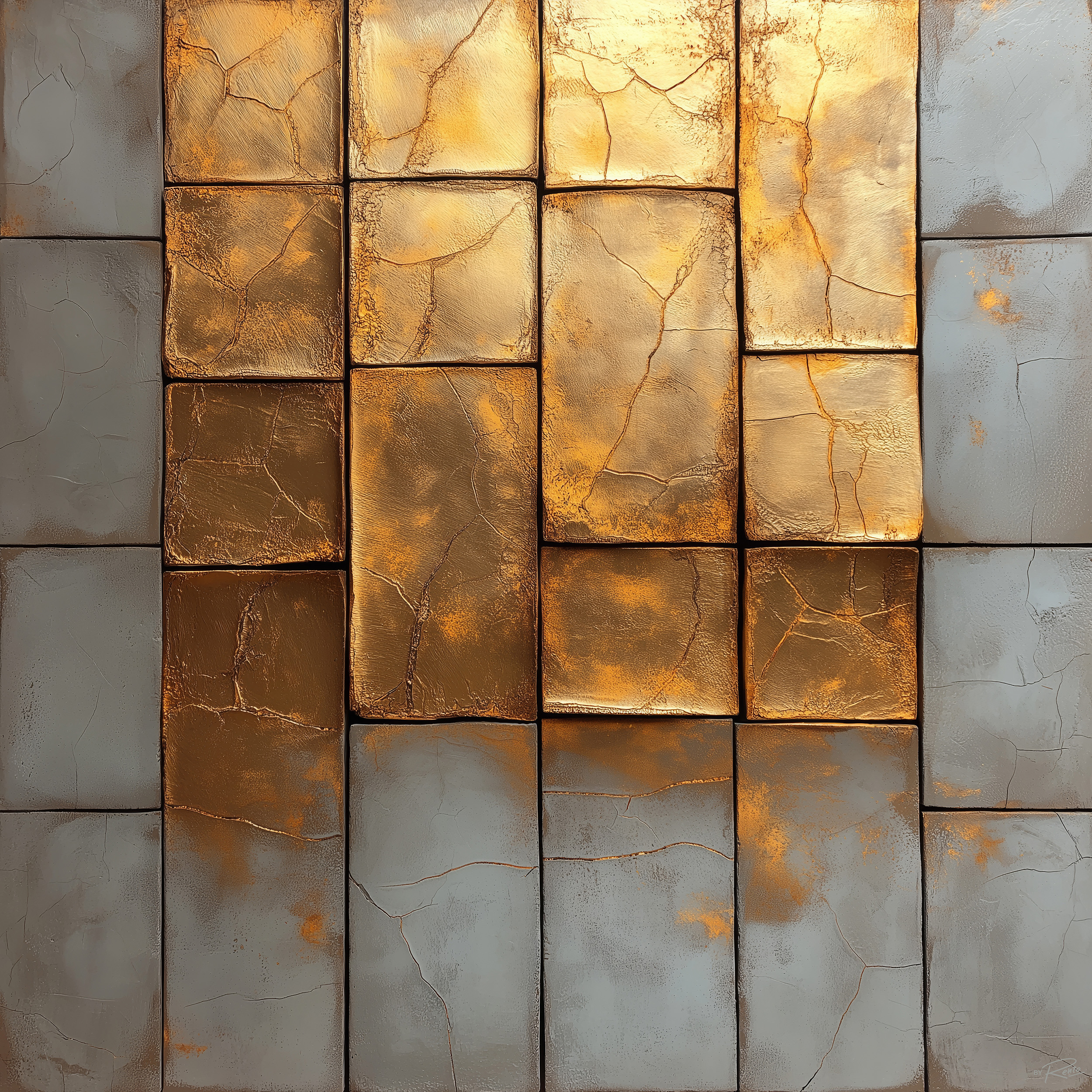 Textured Symmetry – Golden Cascade
