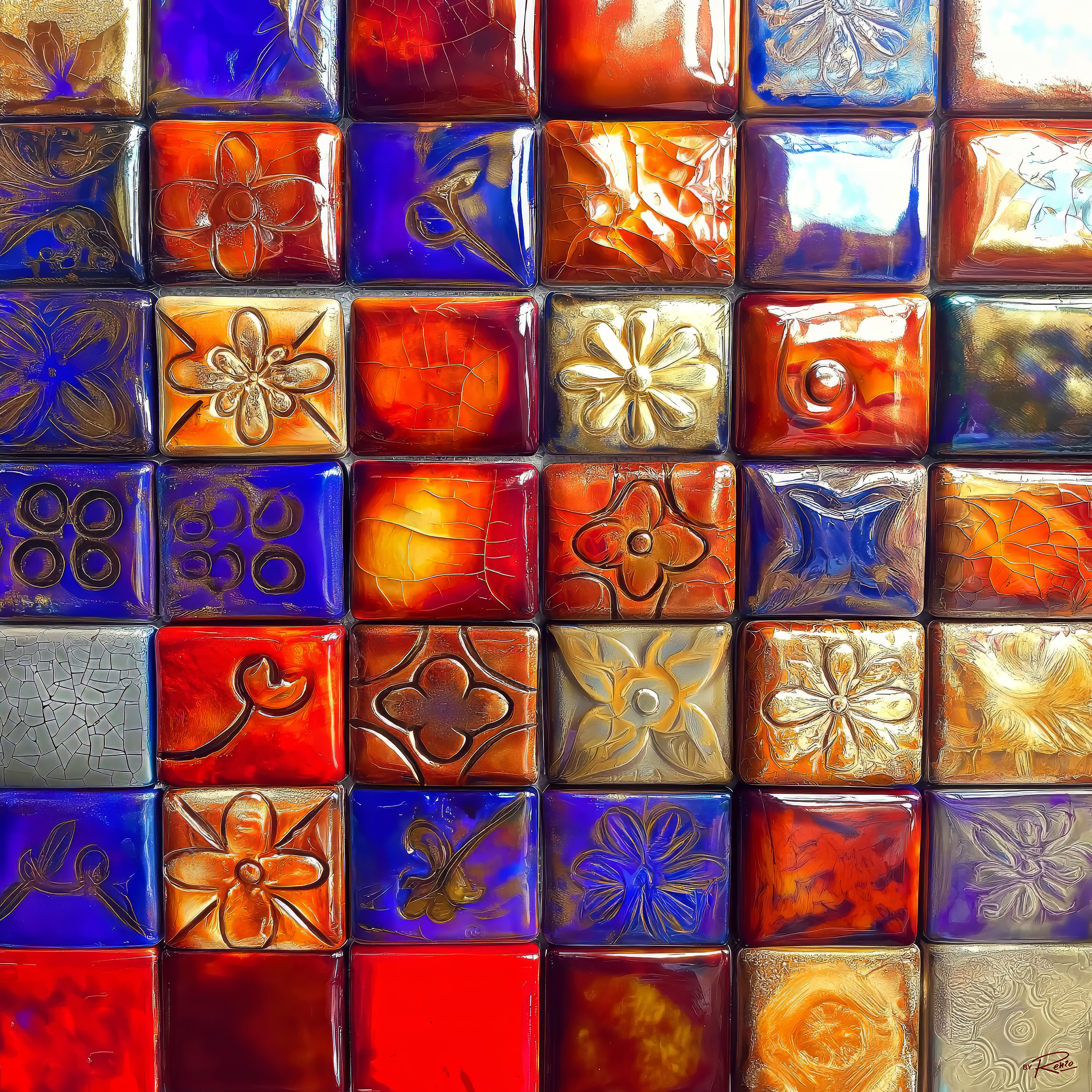 Timeless Tiles – Fiery Glow